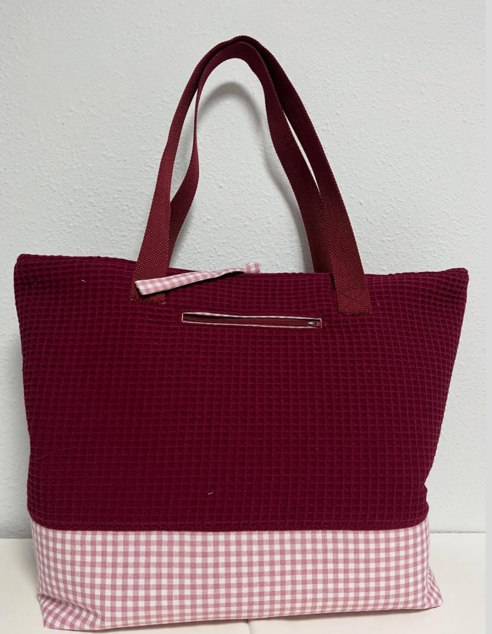 BOLSO ARTESANAL DE TELA – HECHO A MANO + funda gratis