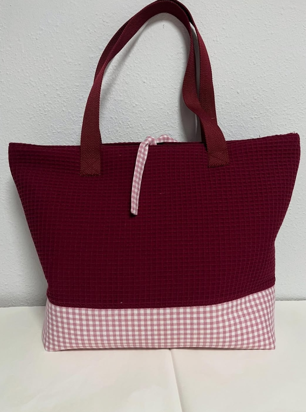 BOLSO ARTESANAL DE TELA – HECHO A MANO + funda gratis